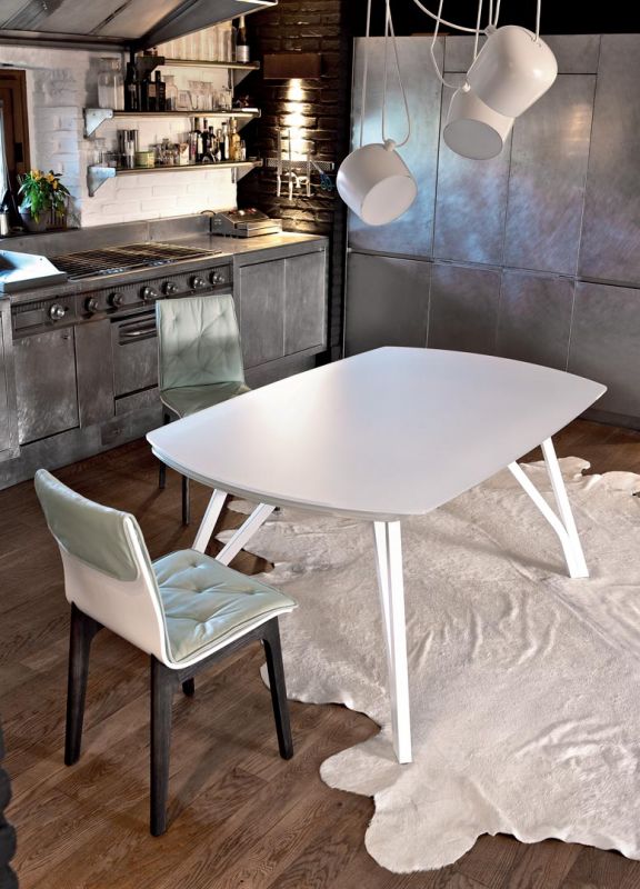Wonder - Tavolo design allungabile Bontempi da soggiorno apertura sicronizzata cm 170/250x106x75h - vari colori