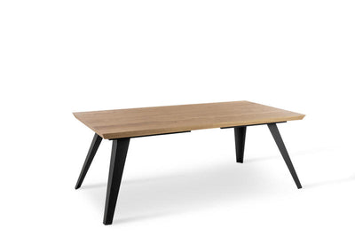Tavolo design fisso gambe in metallo piano in legno cm 160x90x76h - vari colori