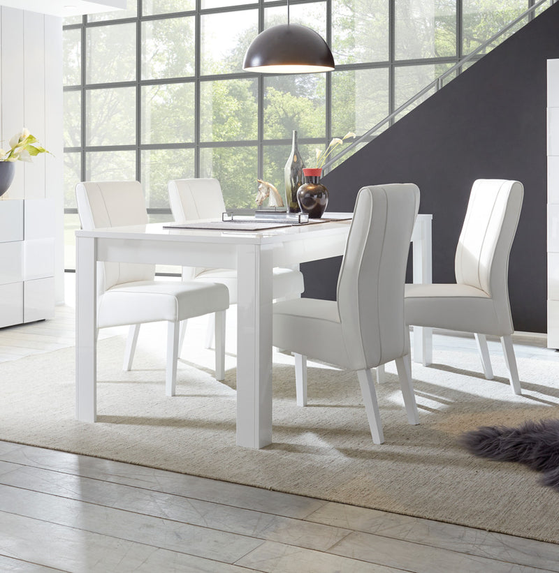 Prisco - Tavolo in legno moderno da pranzo cm 180/228x90x79h - vari colori
