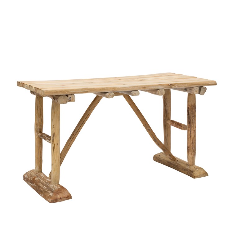 Tavolo da giardino pic nic in legno naturale cm 120x55x99h