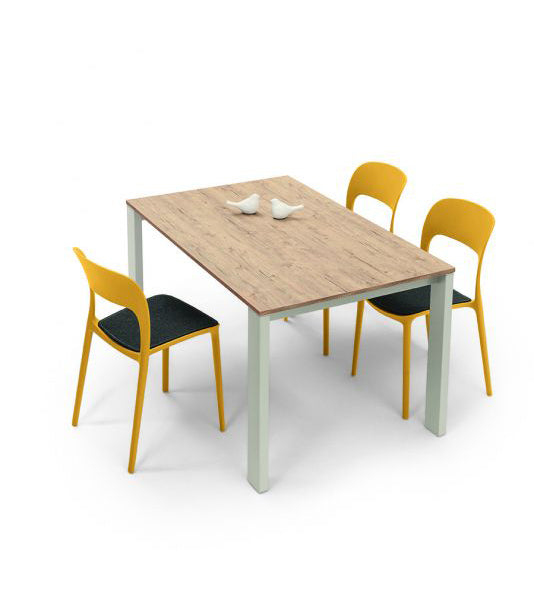 Tom - Tavolo da pranzo Bontempi allungabile con 3 prolunghe cm 110/209x70x75h - vari colori