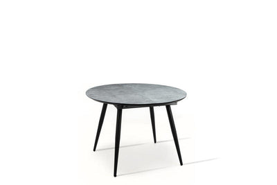 tavolo moderno allungabile in metallo piano in legno grigio